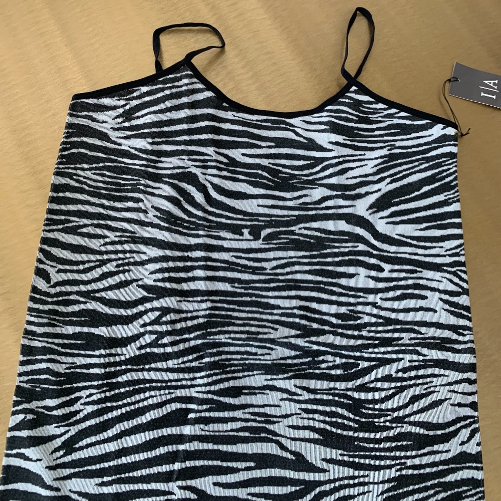 Black Zebra Tank Top